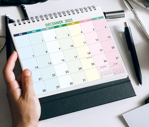 Accuprints Desk Calendar 2025-Size 5.8 x 8.2 inch Standing Desk Calendar, Office Calendar, Flip Desktop Calendar (Image - 5)