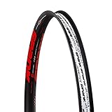 Súper rígido y dinámico Spank sp-rim-0163-b/Red Llanta de Bicicleta Unisex, Color Negro/Rojo