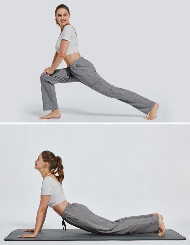 SPECIALMAGIC Women Yoga Sweatpants Pajama Wide Leg Cotton Drawstring Lounge Pants Leisure - Image 5