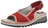 Tipo de tacón: Cuña FLY London Tuni160fly, Sandalias de Talón Abierto Mujer, Rojo (Lipstick Red 005), 38 EU