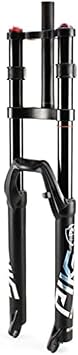 Road Bike Fork MTB Bike Front Fork Mountain Bike Suspension Fork 27.5 29" Ultra Light Double Shoulder Control Downhill Suspension DH Pneumatic 28.6mm Straight Tube 150mm A,27.5"