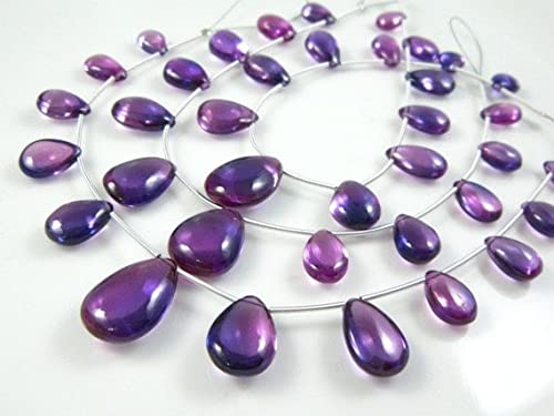 Quartz Alexandrite perles de verre briolettes lisses pour l'artisanat d'art haut de gamme