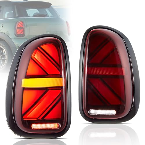 VLAND Union Jack Feux Arrière LED pour Mini Cooper Countryman R60 WRC/John Cooper Works 2010-2016, avec Affichage DRL dynamique & Clignotant séquentiel...