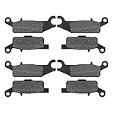ZICOO Front and Rear Brake Pads for Yamaha Grizzly 700...