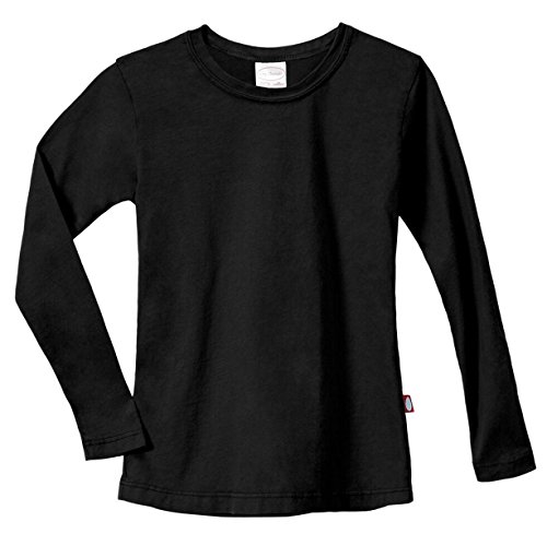 Image of City Threads Girls Long Sleeve Tee Sensory Friendly for Sensitive Skin SPD- School Base Layer Fall and Winter