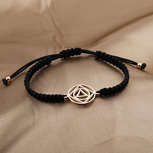 AA NA Jewelry AA Recovery Bracelet Sobriety Gift Sober Recovery Jewelry AA Handmade Adjustable Rope Bracelet AA Gift3