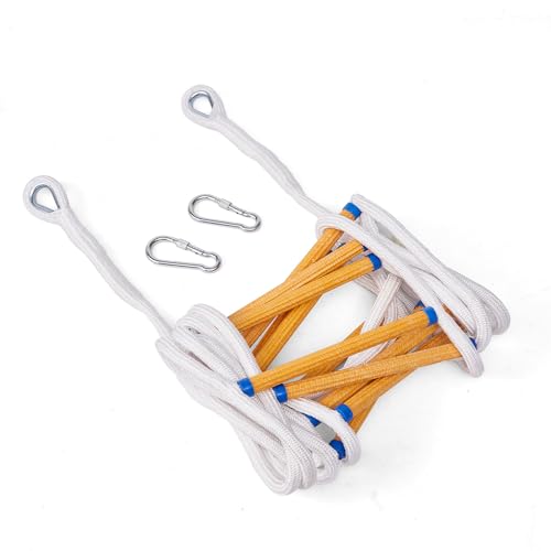 Bretangme 50 FT Fire Escape Ladder For Home 50Ft Fire Emergency Ladders 6 Story 7 Story Safety Survival Ladders Rope Ladder Emergency Fire Must Haves House thumb #1