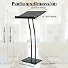 Acrylic Podium Lectern with Iron Stable Bottom, Pulpits for Churches ...