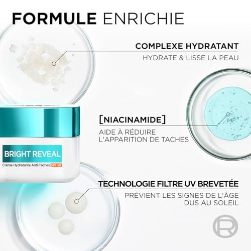 'oréal Paris Bright Reveal Crème Hydratante Anti Taches Spf50 - vue 4