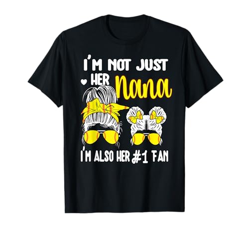 Softball Grandma Nana Granddaughter Softball Nana T-Shirt