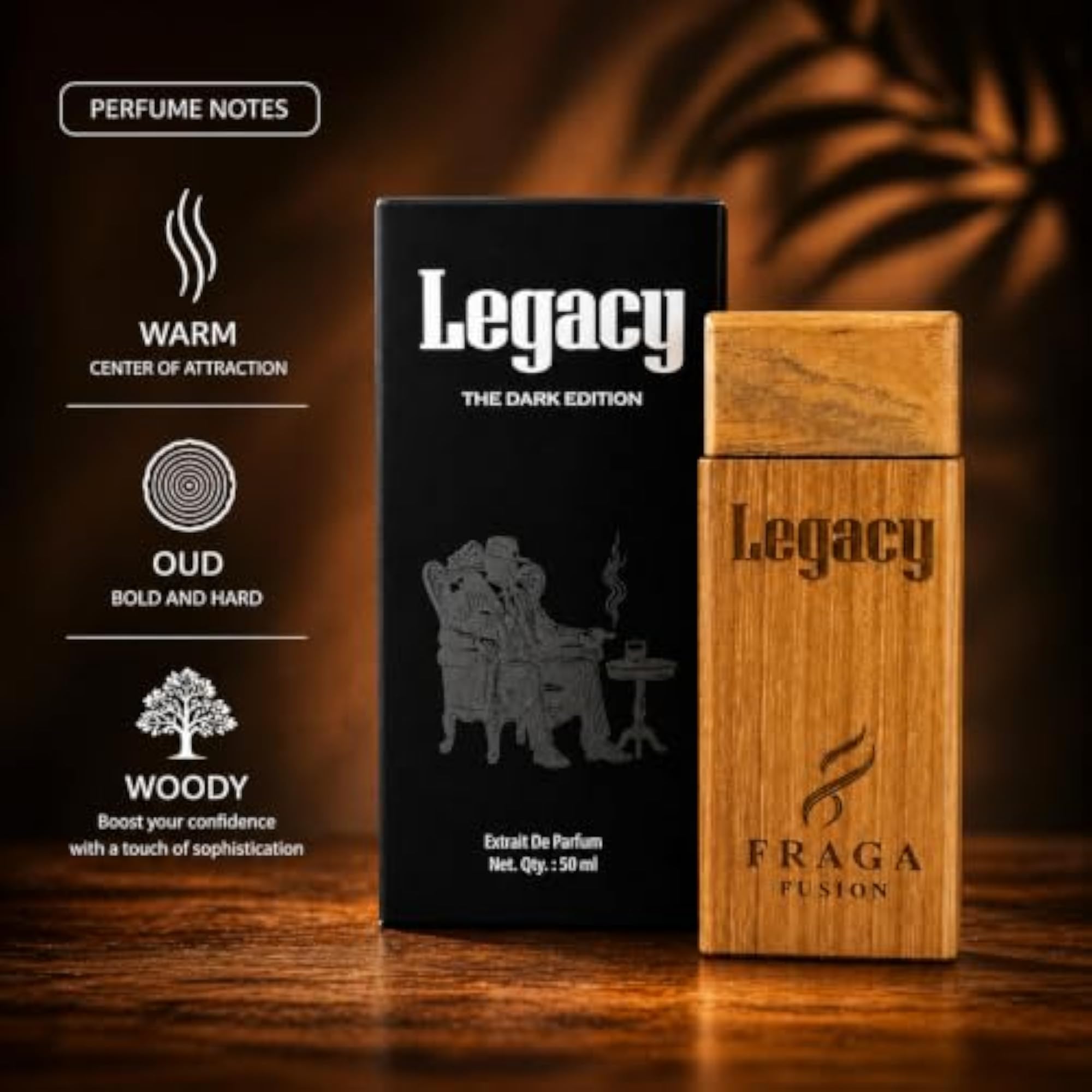 Men's LEGACY Extrait De Parfum, Bold Masculine Fragrance