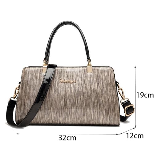 Bolsas e bolsas femininas bolsa mensageiro feminina couro PU alça superior bolsa de ombro, B