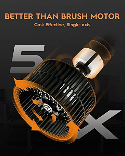 Kebtek Cordless Electric Pruning Shears, 21V Electric Pruner Electric Branch Scissor Battery Powered - 30mm (1.2 Inch) Cutting Diameter with Brushless Motor for Gardening - Orange