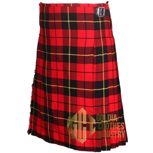 Scottish Traditional Wallace-Tartan 8 Yard 16Oz Tartan Kilt for Men – Custom Made, 100% Acrylic Wool2