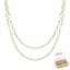 ALEXCRAFT Chaîne Acier Inoxydable Plaqué Or 3,6M Pour Création Bijoux - Chaîne Trombone 4x14mm