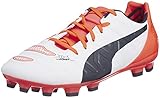 PUMA Herren EvoPower 2.2 AG Fußballschuhe, wht-total Eclipse-Lava Blast, 41