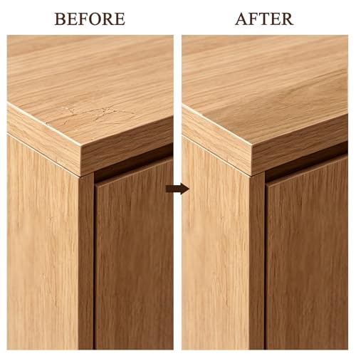 Image of GSCIT Club Red Oak Wallpaper, 2.4 inch X 15ft Self Adhesive Wood Grain Repair Tape Walnut Repair Patch for Tables, Chairs, Baseboards, Doors, Windows, Floors, Handicraft DIY.