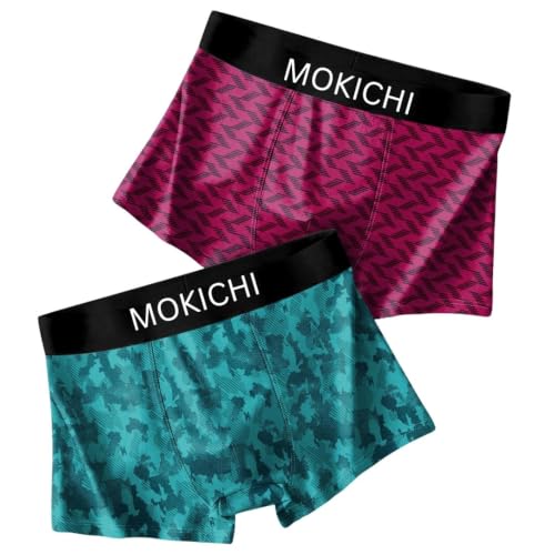 Image of Men's Microfiber Boxer Briefs Pack of 2 | Ultra Soft Stretch Trunks | Moisture-Wicking Breathable Innerwear | Printed Premium Underwear for Men | Comfortable Elastic Waistband