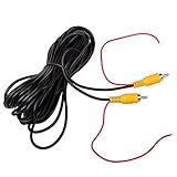 Car RCA Video Extension Cable for Auto Backup Camera Monitor Rear View Parking System with Detection...