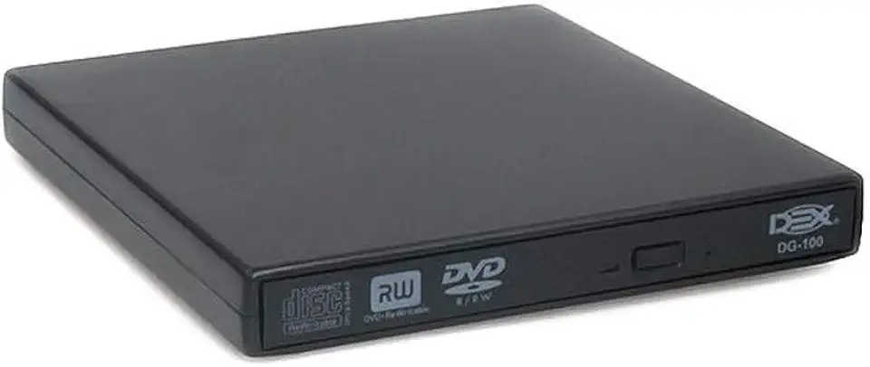 Drive Externo Slim Usb Portátil Gravador Leitor Cd Dvd Dg100