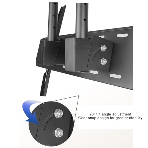 Support de plafond inclinable pour TV 60-100 pouces avec angle de vision ajustable - 7