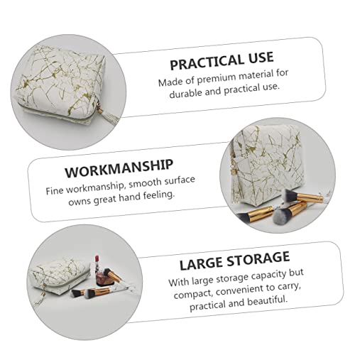 VALICLUD Bolsa Cosmética De Mármore Bolsas De Higiene Para Recipientes De Maquiagem Recipientes De C