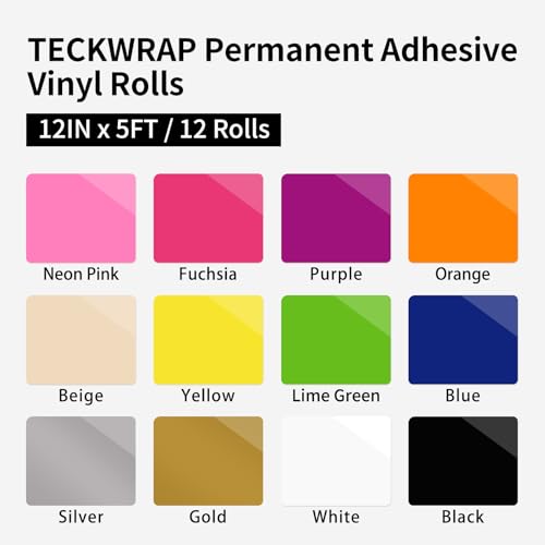 Vinyle adhésif permanent arc-en-ciel de qualité supérieure pour scrapbooking et Cameo - 3