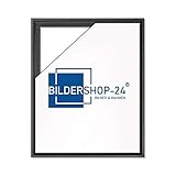 Bildershop-24 Schattenfugenrahmen Hamburg für Leinwände und Keilrahmen 30x40cm Schwarz (matt lackiert)