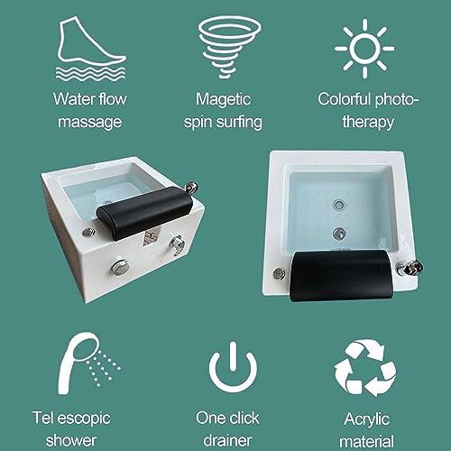 Spa de pies portátil con masaje y herramientas de pedicure miniatura 2