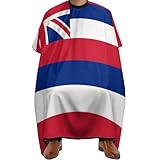 Hawaii Flag Fashion Barber Cape Apron Waterproof Hair Cutting Capes with Adjustable Closure