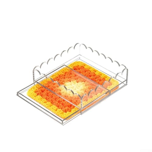 ZiStarlilife Espositore per foto e arti in acrilico trasparente con cassetto estraibile, organizer per cornici trasparenti 22,7 x 22,7 cm, per la decorazione della casa e la conservazione dei ricordi