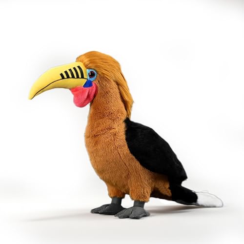 Calao Aceros Nipalensis réaliste, peluche de collection haut de gamme