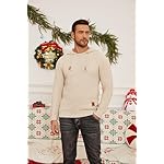 Zaitun Mens Hooded Sweatshirt Lightweight Diamond texture Warm Hoodie Drawstring Solid Knitted Pullover Sweater - Image 4