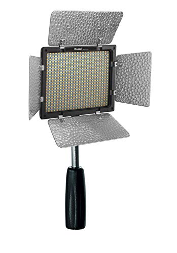 Image of Osaka Bi-Color Dimmable LED Video Light OS 300 Mark III with Battery and Charger for All DSLR and Video Cameras and YouTube Video Shooting