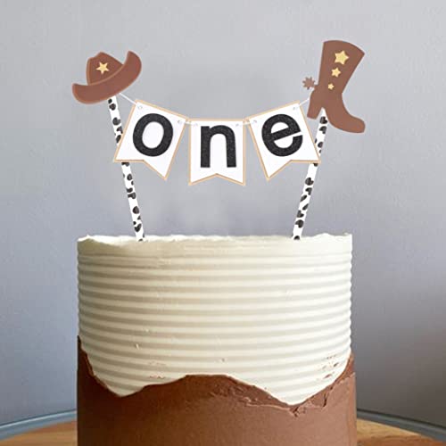 Cowboy Cake Topper For 1St Birthday - First Rodeo Cake Topper,Western First Birthday,Cowboy First Birthday,Best Cowboy Decoration Party For Baby,First Rodeo Girl Birthday,How The West Was One #TOP4