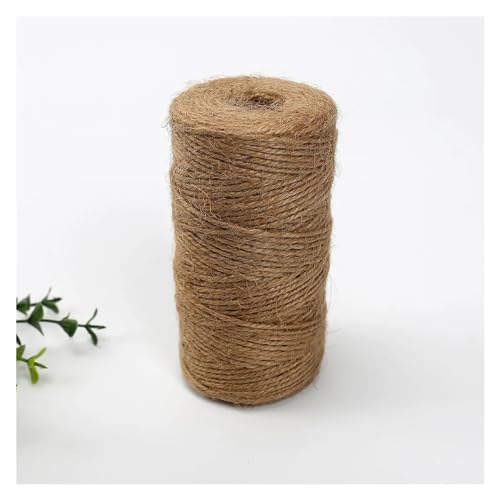 Cuerda de yute de 2mm con trenzado antiguo y textura suave para artesanía y diseño retro 3
