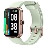 【5ATM Impermeable y Funciones Más Prácticas】La pulsera actividad inteligente adopta un diseño 5ATM Impermeable, puede usar el reloj para lavarse las manos, bañarse o nadar. El reloj inteligente deportivo también tiene otras funciones prácticas: pronóstico del tiempo / alarma de alta presión / control de música / Entrenamiento respiratorio / cronómetro, etc. El reloj inteligente puede ser compatible con teléfonos inteligentes con iOS 8.0 / Android 4.4 o superior y Bluetooth 5.0 o superior