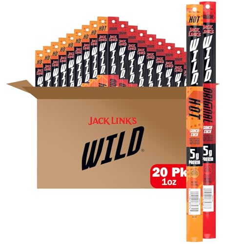 Jack Link's WILD Original and Hot Spicy Meat Sticks - (20 Pack) 1 oz - image 1