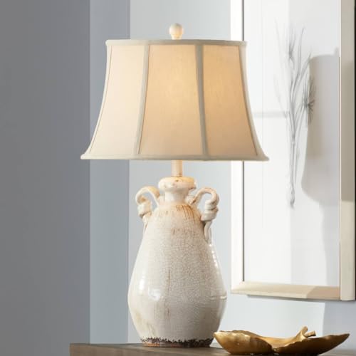 Regency Hill Isabella Country Cottage Core Jar Accent Table Lamp