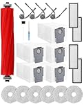 QV 35S Accessories Kit for Roborock QV 35S , QV 35A , Qrevo S Pro Robotic Vacuum, Replacement Spare Parts for Roborock QV 35S:1 Main Brushes, 5 Dust Bags, 4 HEPA Filters, 4 Side Brushes, 6 Mop Pads