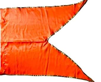 Buy Sheela ad Makers by Plain on silky satin fabric in Saffron ...