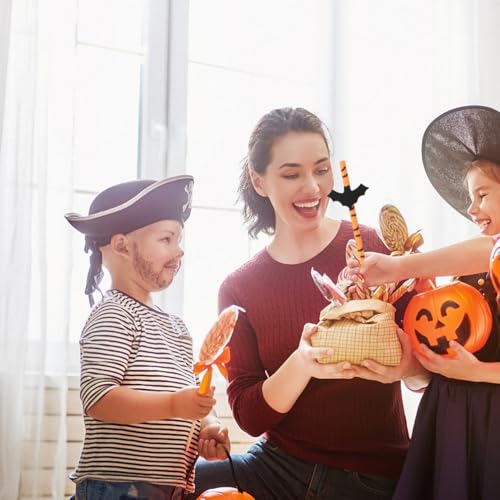 Yardwe 50 unidades pitillos de papel para Halloween miniatura 6