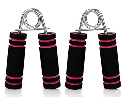 Image of VENOM Pack of 2 (One Pair) Hand Gripper Wrist Exerciser Fitness Foam Hand Grip for Physiotherapy Stretching Hand strengtheners for Men Women (Pink)