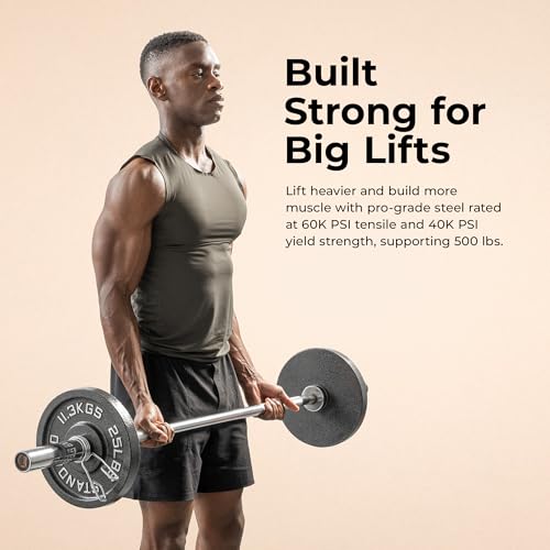 Sunny Health & Fitness 60" Olympic Barbell for Home Strength Training - image 2