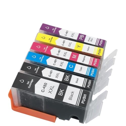 Cartouches PGI-480XL texte net et photo éclatante pack 6 couleurs TS8340 TS9140