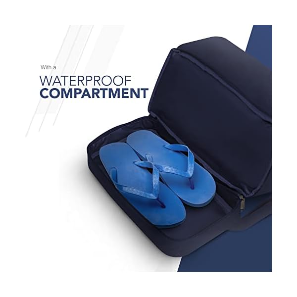 Hand Cabin Bag Polyester Travel Bag 40 X 20 X 25 Cm Suitable Hand Luggage For Worldwide Airlines Lockable Zipper Quick Access Zip Pocket With Adjustable Shoulder Strap And Handle Navy