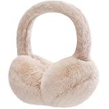 Clothclose Ear Muffs for Kids - Furry Fashion Ear Muffs for Winter Women Girls Boys, Foldable Cozy Winter Earmuffs Warmers for Cold Weahter Professional