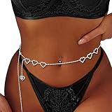 Sexy Rhinestone Heart Waist Chain Beach Crystal Body Chains Belt Rhinestone Belly Chain Sexy Waist C