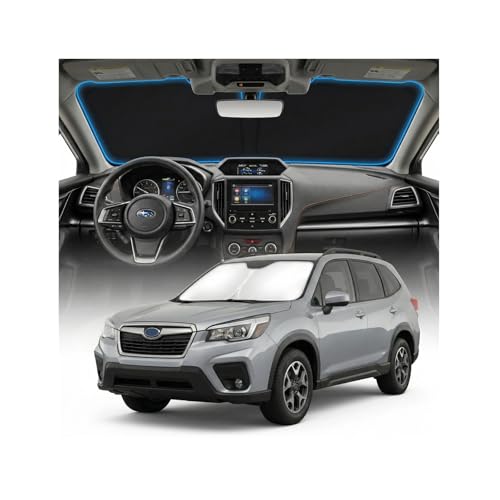for Subaru Forester Sun Shade Windshield Cover - Custom Fit Forester Accessories 2019-2025 2026 Sunshade Foldable UV Protection & Heat Shield Sun Visor Accessories