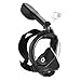 ORSEN Newest Snorkel Mask Foldable 180 Panoramic View Free Breathing Full Face Snorkeling Mask with Detachable Camera Mount, Dry Top Set Anti-Fog Anti-Leak for Adults & Kids (White Blue, L/XL)